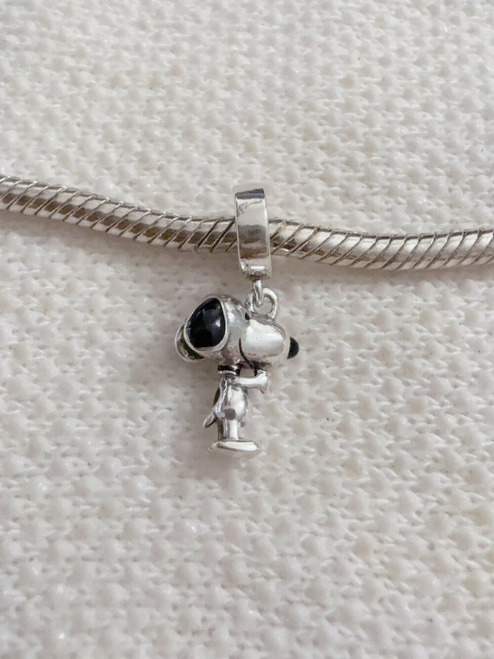 Peanut Snoopy Silver Charm For Pandora Bracelet Necklace - Picture 1 of 7